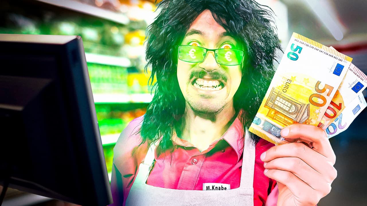 YouTube-Thumbnail: Supermarkt Simulator
