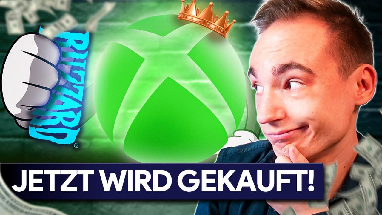YouTube-Thumbnail: „Microsoft kauft Blizzard“